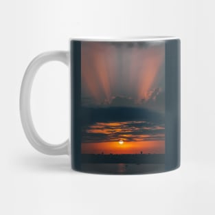 sunset cloudy orange sky Mug